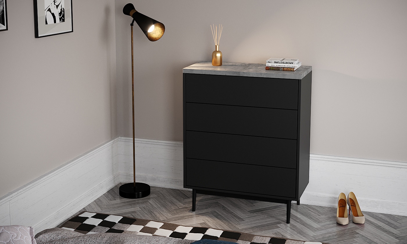 KomodaBlackAndConcrete